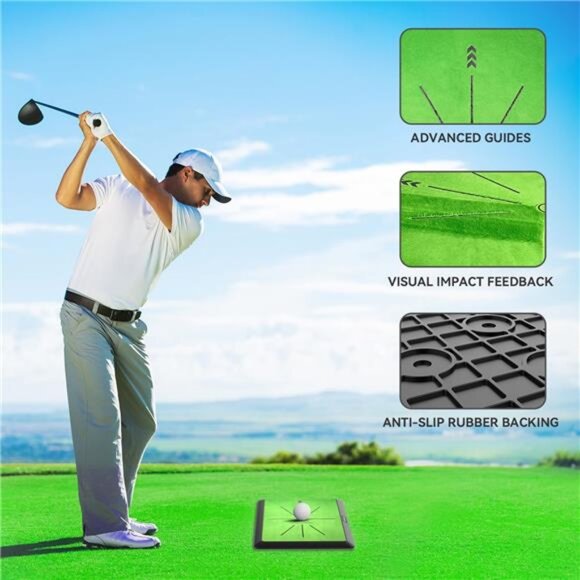 Golf Hitting Mat,Golf Training Mat for Swing Path Feedback Detection Batting - Picture 11 of 16